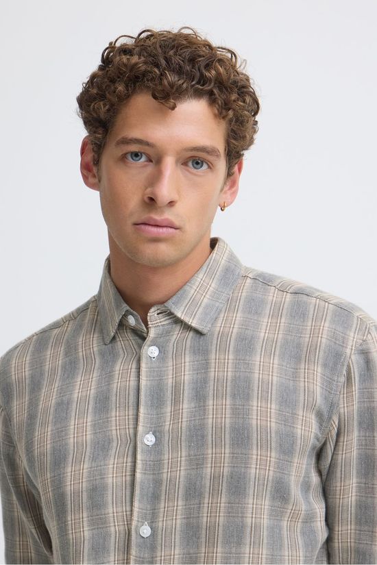 Casual Friday Chemise Cfalvar Checked Shirt Monument Mélange Check