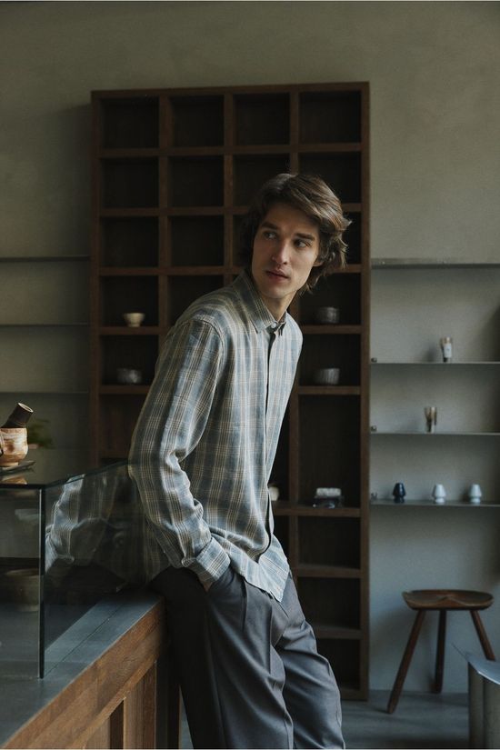 Casual Friday Chemise Cfalvar Checked Shirt Monument Mélange Check