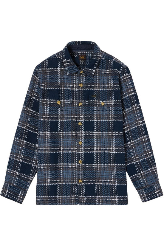 LEE Overhemd Textured 2Pkt Mood Indigo Grey Pla