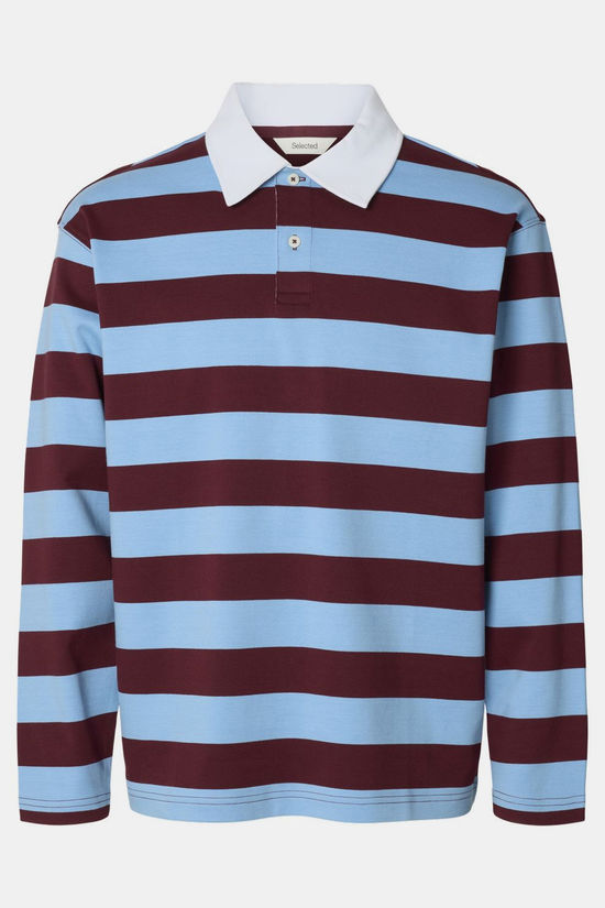 Selected Pull Relaxcasper Stripe Tawny Port