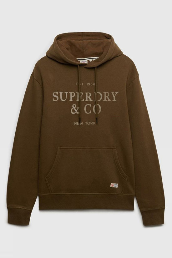 Superdry Pull 1954 Company Relaxed Hoodie Country Brown