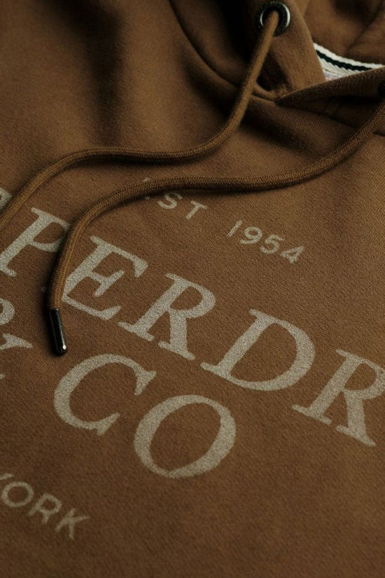 Superdry Pull 1954 Company Relaxed Hoodie Country Brown