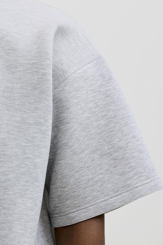 Jack & Jones Trui Jcobiarritz Scuba Sweat Light Grey Melange