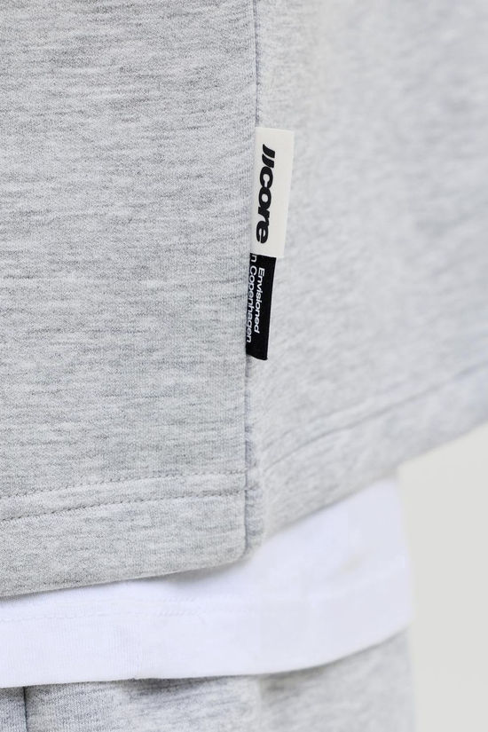 Jack & Jones Trui Jcobiarritz Scuba Sweat Light Grey Melange