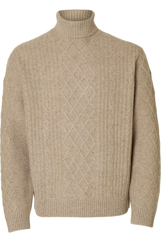 Selected Sous-Pull Neil Relaxed Cable Oatmeal