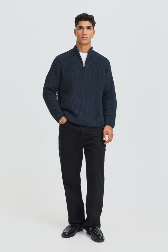 Solid Pantalon Alann Cai Insignia Blue