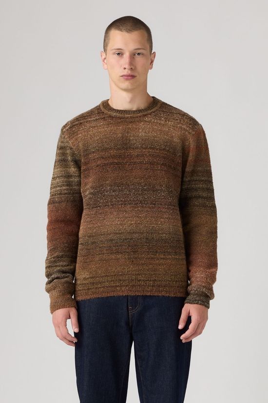 Levi's Pull Presidio Crew Boucle Coffee Boucle