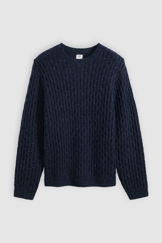 Levi's Pull Presidio Crew Cable Neps Navy Blazer Cable Stitch