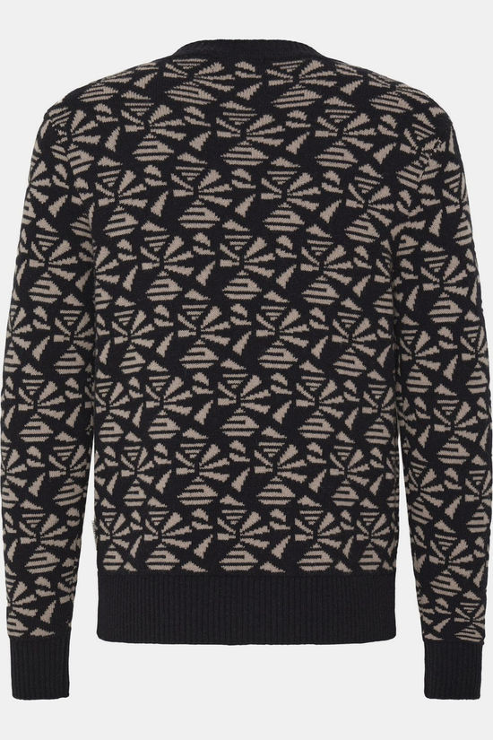 Casual Friday Pull Cfdemian Geometric Knit Black Beauty