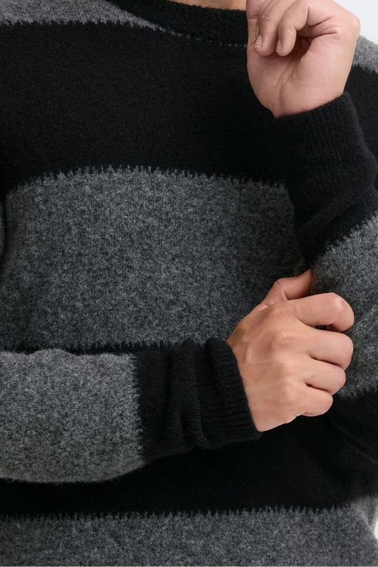 Casual Friday Pull Cfasgar Knit Charcoal Grey Melange