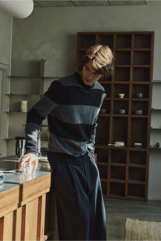 Casual Friday Pull Cfasgar Knit Charcoal Grey Melange