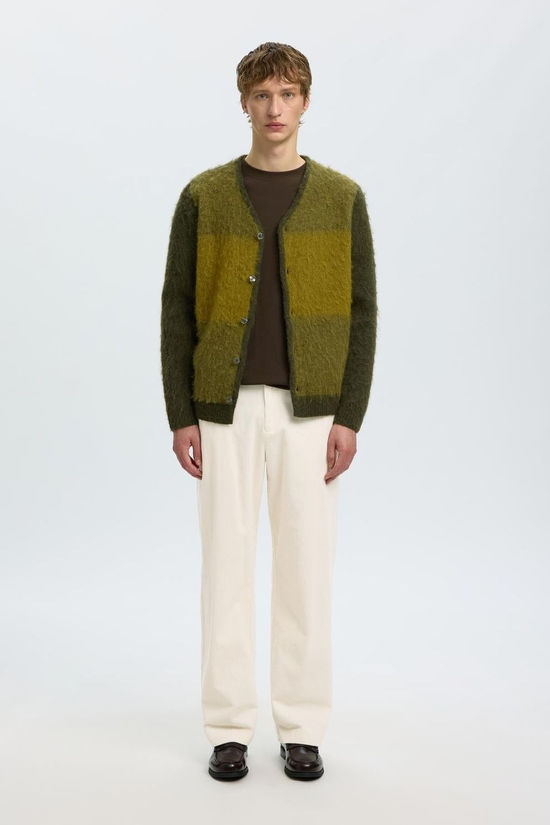 Selected Pantalon Slm220-Loose Luke Corduroy Egret