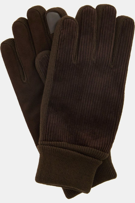 Barbour Gants Magnus Cord Gloves Brown
