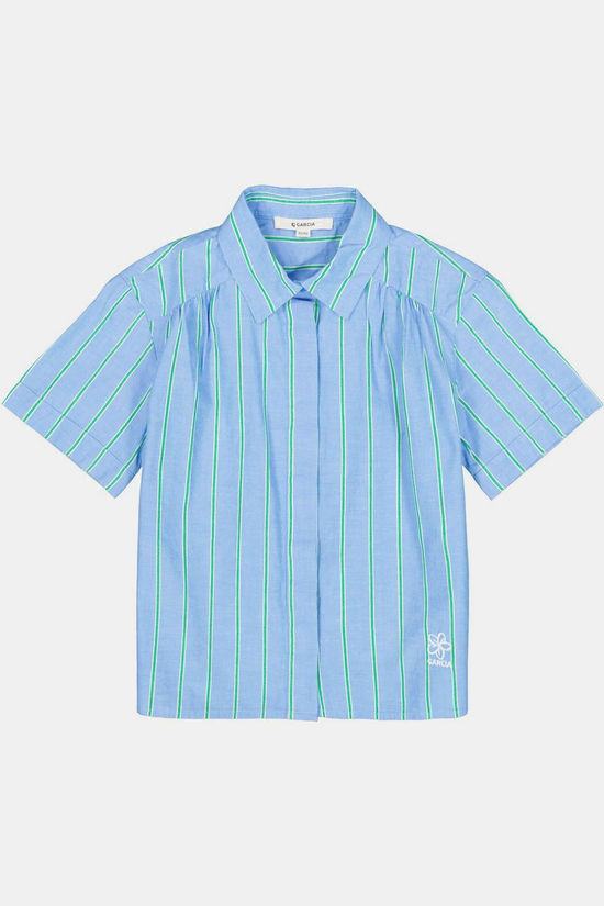 Garcia Hemd Blouse Garc Q262430 Pacific Blue