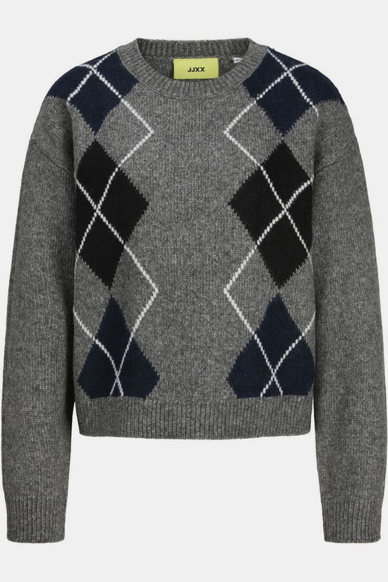 JJXX Pull Harvi Crew Dark Grey Melange