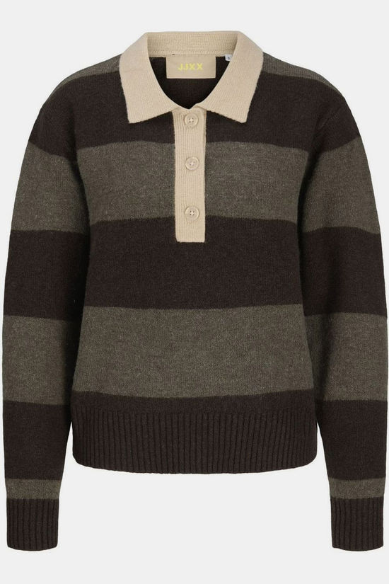 JJXX Trui Ruby Polo Seal Brown
