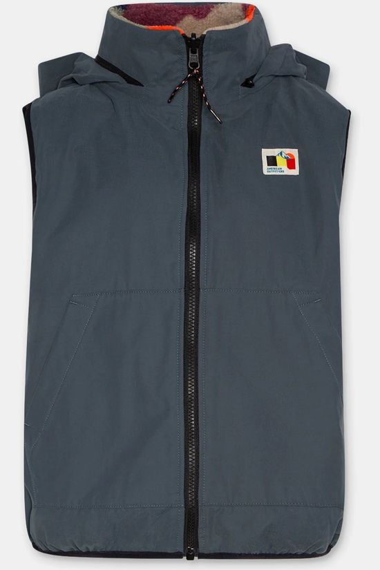 AO76 Gilet Teddy Revers Multicolor