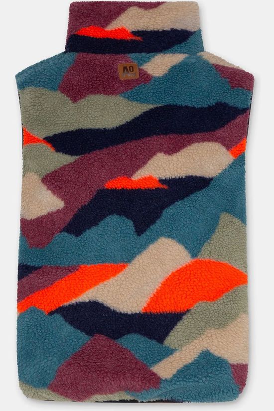 AO76 Gilet Teddy Revers Multicolor