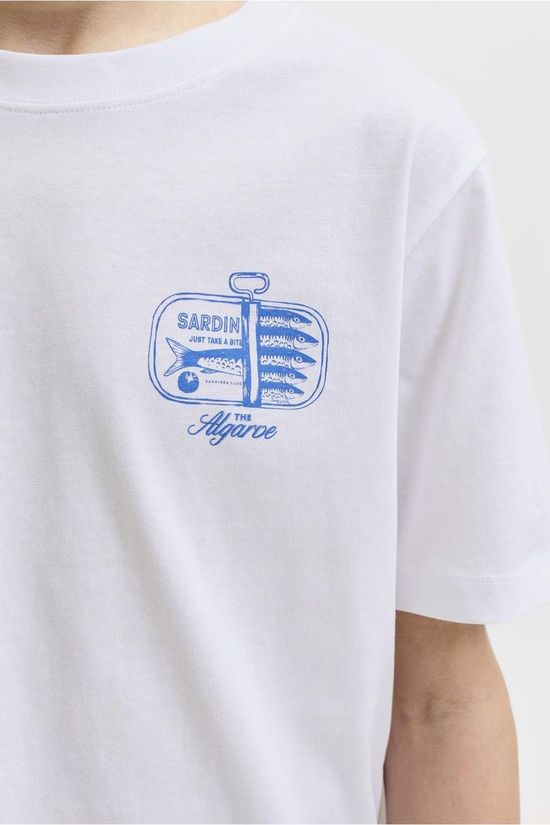 Jack & Jones T-Shirt Vacation Tg Bright White W. Portugal