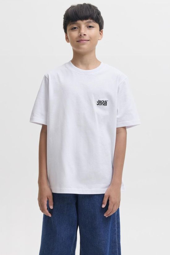 Jack & Jones T-Shirt Colton Tee Ss Crew Neck Sn Jnr White