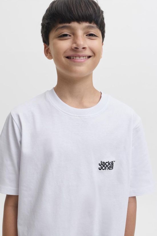 Jack & Jones T-Shirt Colton Tee Ss Crew Neck Sn Jnr White