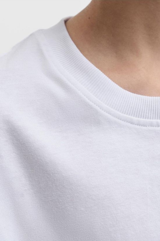 Jack & Jones T-Shirt Colton Tee Ss Crew Neck Sn Jnr White
