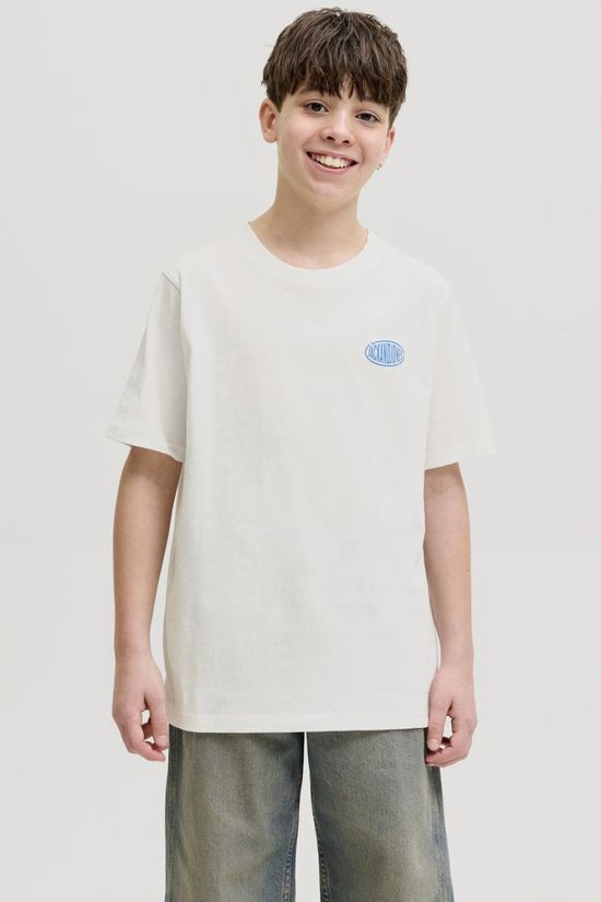 Jack & Jones T-Shirt Jjlegacy Tee Ss Crew Neck Jnr Cloud Dancer