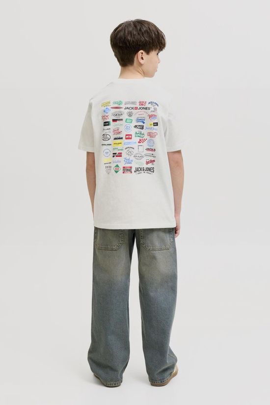 Jack & Jones T-Shirt Jjlegacy Tee Ss Crew Neck Jnr Cloud Dancer