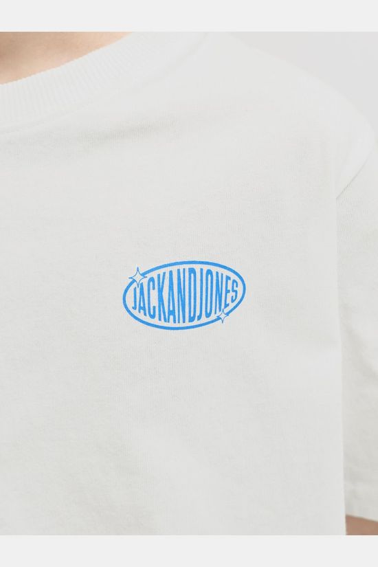 Jack & Jones T-Shirt Jjlegacy Tee Ss Crew Neck Jnr Cloud Dancer
