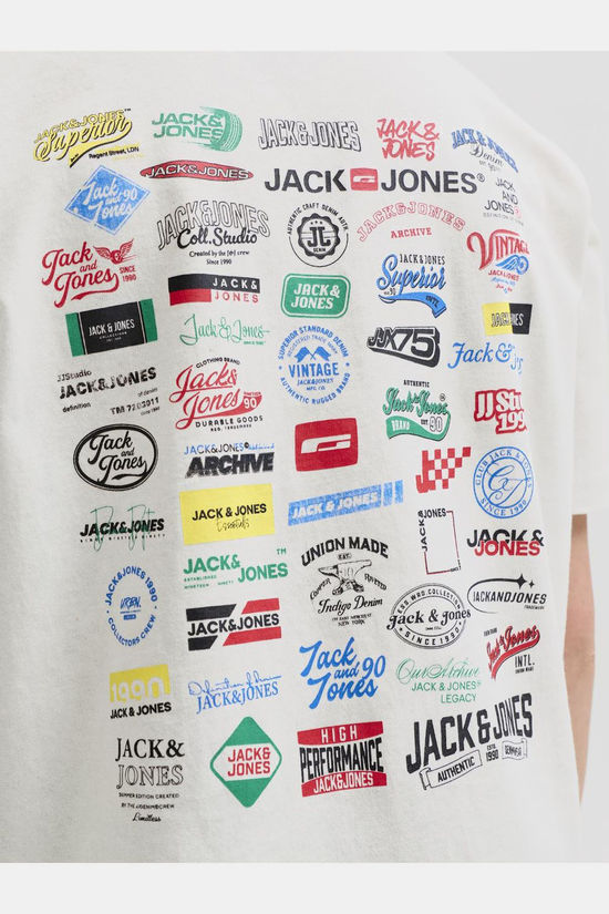 Jack & Jones T-Shirt Jjlegacy Tee Ss Crew Neck Jnr Cloud Dancer