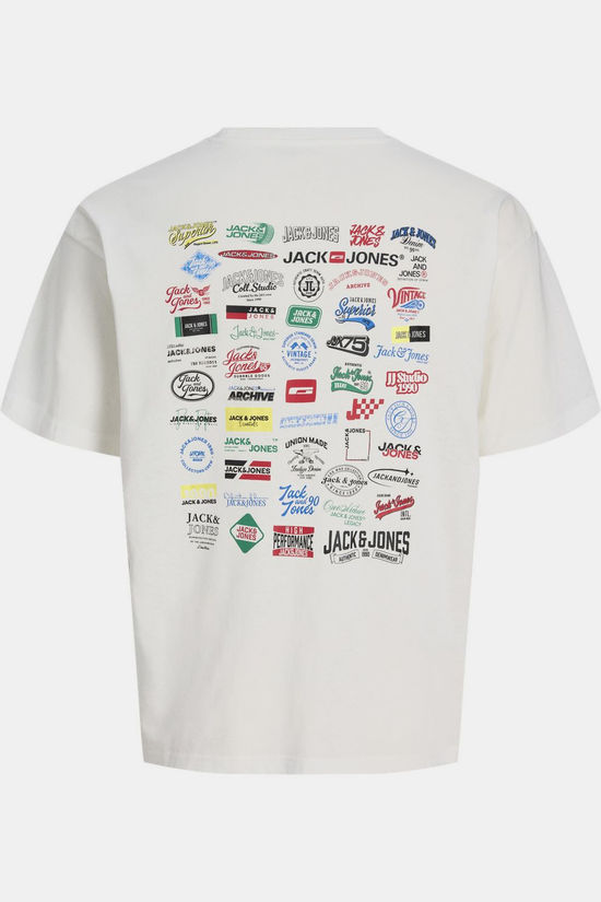 Jack & Jones T-Shirt Jjlegacy Tee Ss Crew Neck Jnr Cloud Dancer