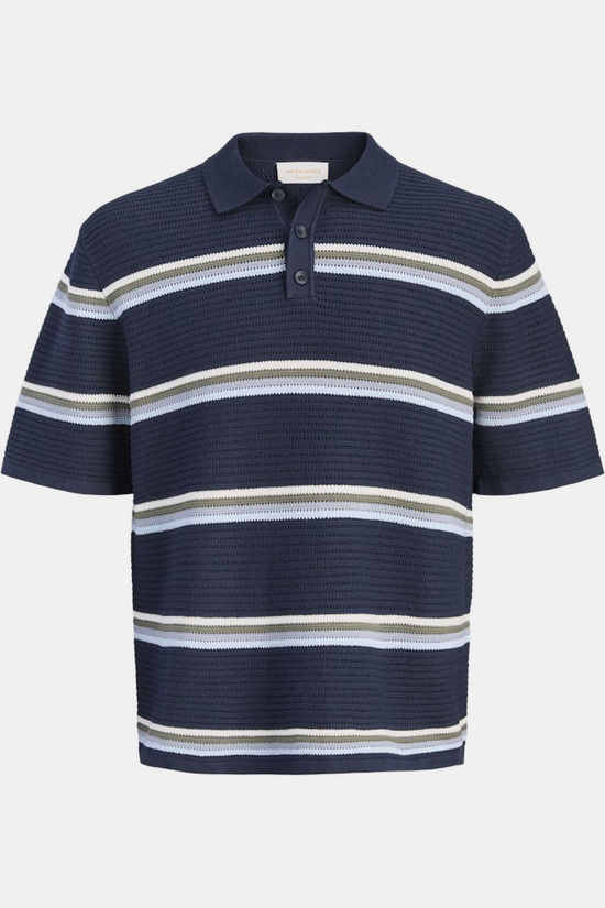 Jack & Jones Polo Maine Stripe Polo Sky Captain