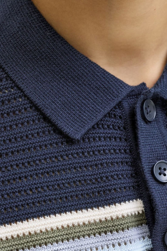 Jack & Jones Polo Maine Stripe Polo Sky Captain