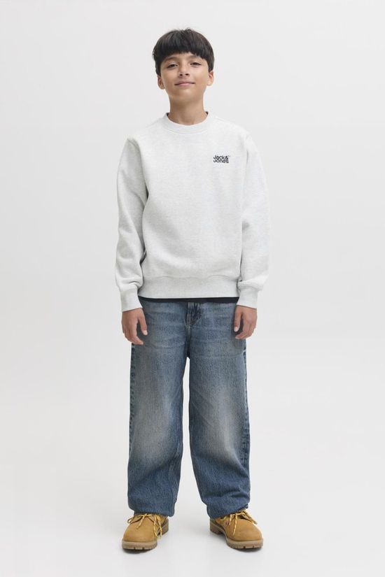 Jack & Jones Pull Jjecolton Sweat Crew Neck Sn Jnr White Melange