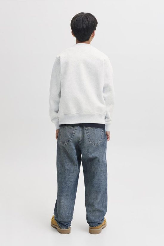 Jack & Jones Pull Jjecolton Sweat Crew Neck Sn Jnr White Melange