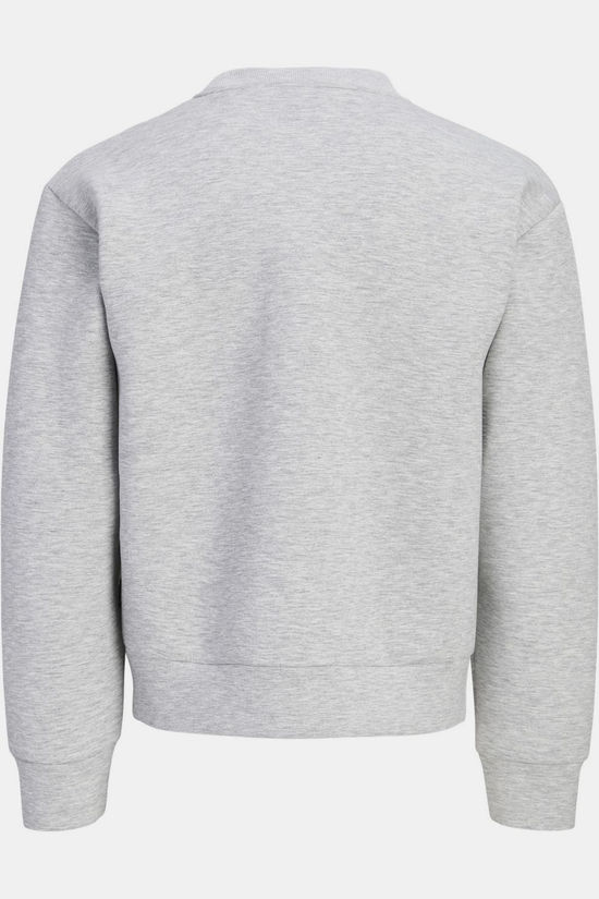 Jack & Jones Pull Jcolegacy Sweat Scuba Crew Neck Jnr Light Grey Melange