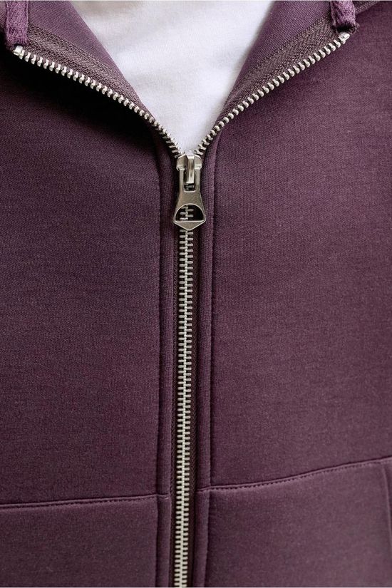 Jack & Jones Cardigan Jcolegacy Sweat Scuba Zip Hood Sn Jnr Fudge