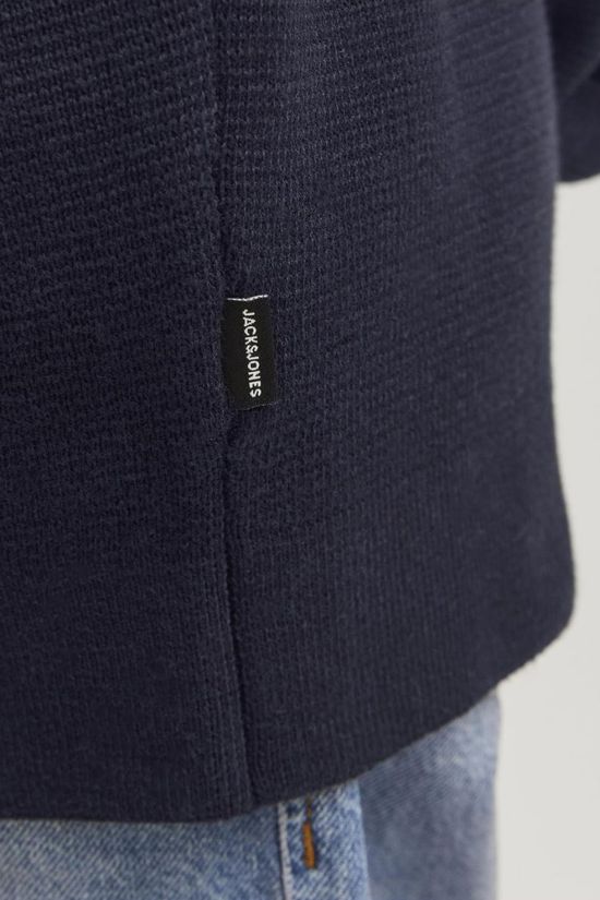 Jack & Jones Trui Milano Stitch Knit Half Zip Jnr Night Sky