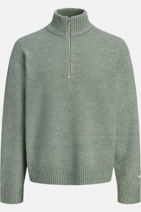 Jack & Jones Pull Jornorrebro Knit Half Zip Jnr Laurel Wreath
