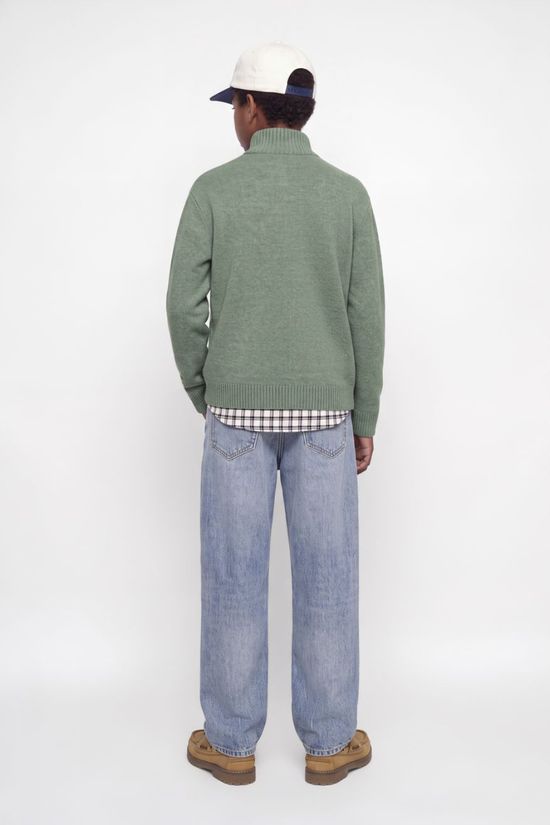 Jack & Jones Pull Jornorrebro Knit Half Zip Jnr Laurel Wreath