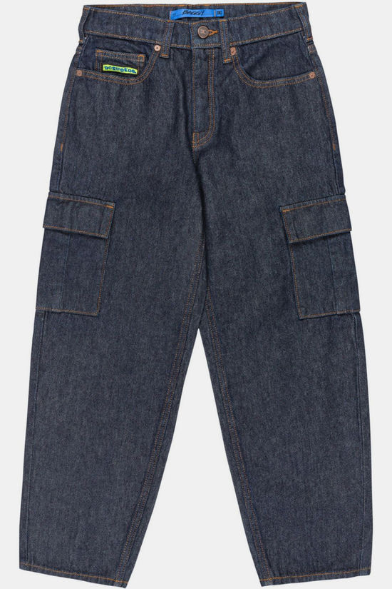 DC Shoes Jeans Baggy Cargo Indigo Dye Boy Dark Denim