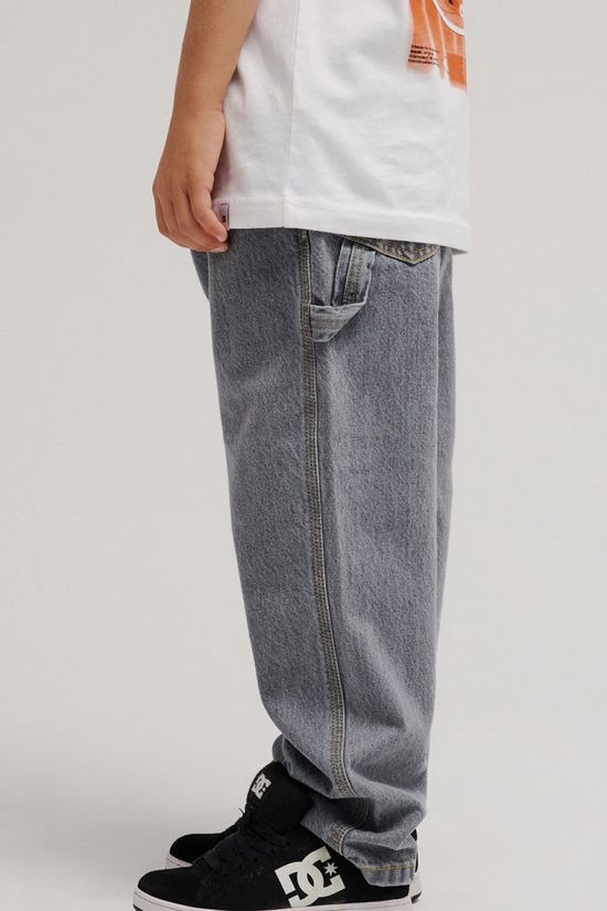 DC Shoes Jeans Carpenter Baggy Denim Youth Medium Grey