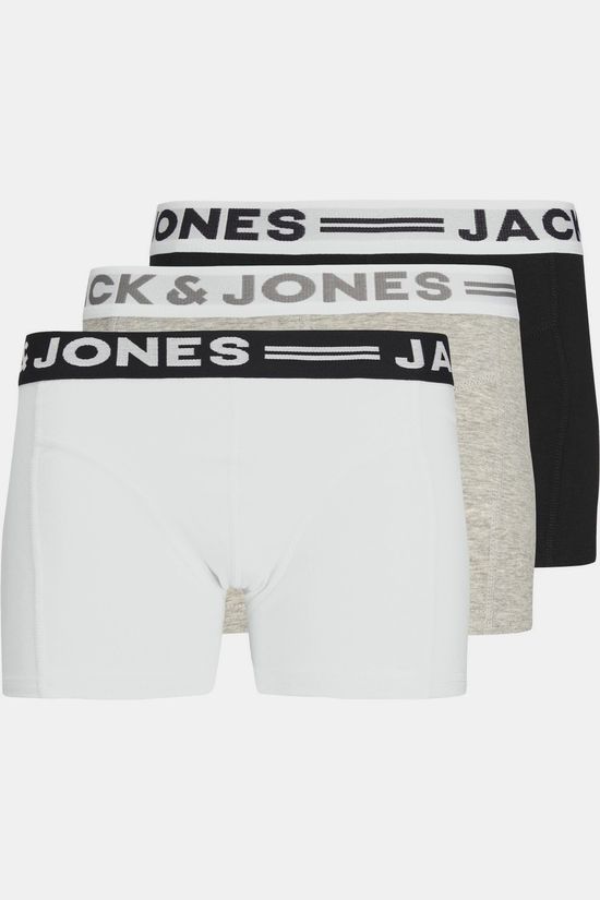 Jack & Jones Accessoire Sense Trunks 3-Pack Light Grey Melange