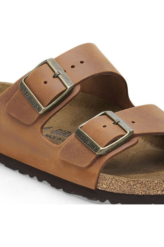 Birkenstock Tongs Arizona Oiled Leather Cognac