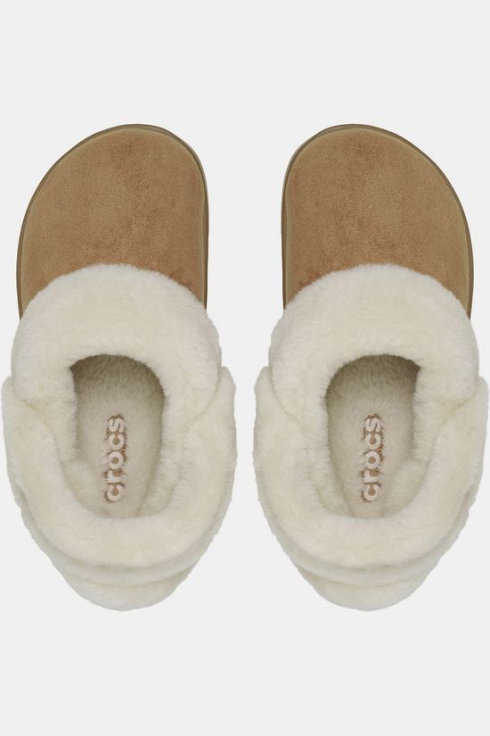 Crocs Pantoufles Cl Unfurgtble Vegan Suede Clg K Sepia