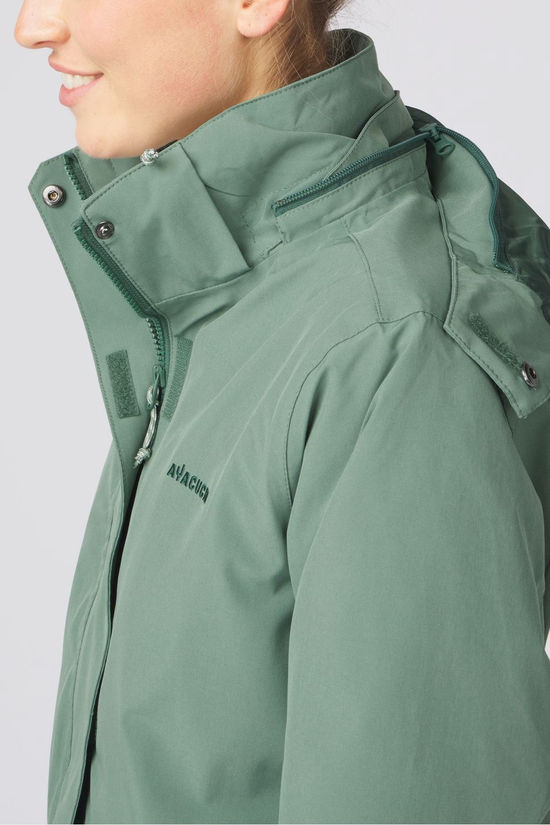 Ayacucho 3-In-1 Jas Adventure Jacket W Sage Leaf/Sage Leaf Melange