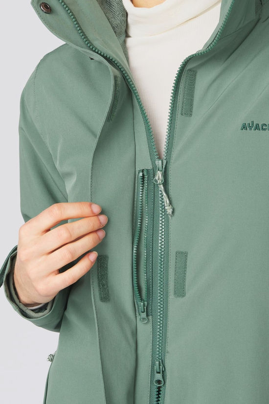 Ayacucho 3-In-1 Jas Adventure Jacket W Sage Leaf/Sage Leaf Melange