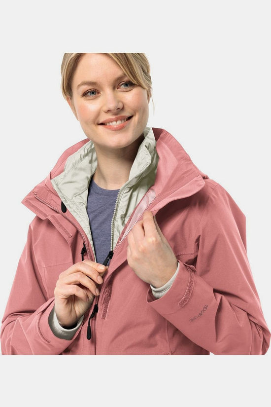 Jack Wolfskin Veste 3 En 1 Luntal W Mineral Red
