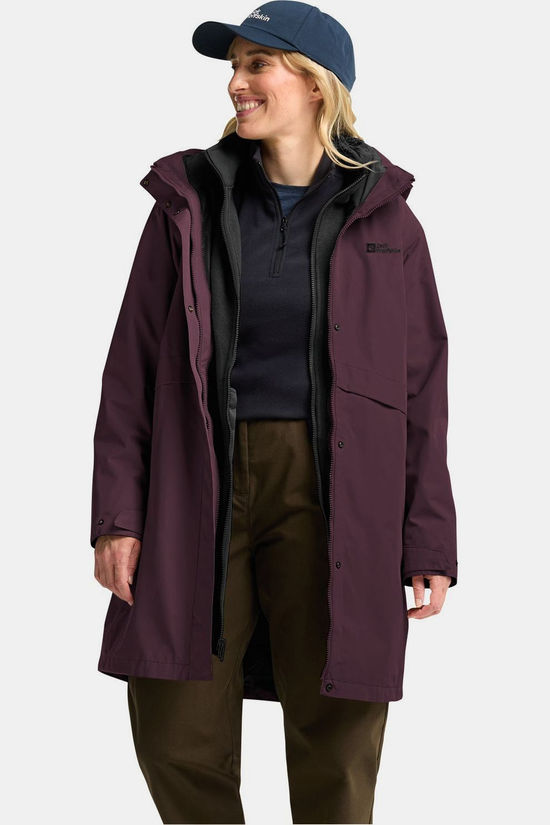 Jack Wolfskin Veste 3 En 1 Baylight 3In1 Amaranth