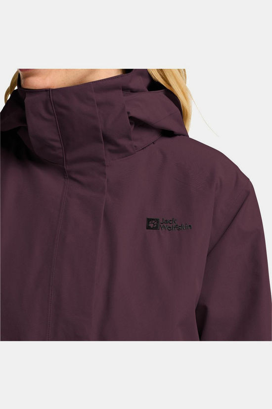 Jack Wolfskin Veste 3 En 1 Baylight 3In1 Amaranth